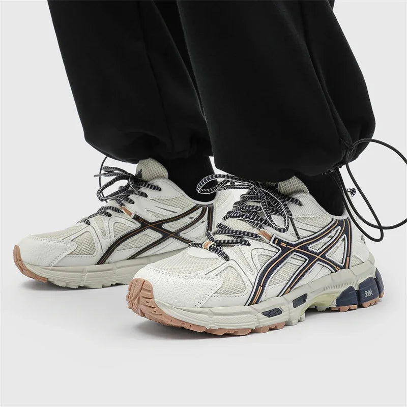 Men’s Casual Running Sneakers - Breathable Lace-Up Walking & Jogging Shoes for Outdoor Leisure