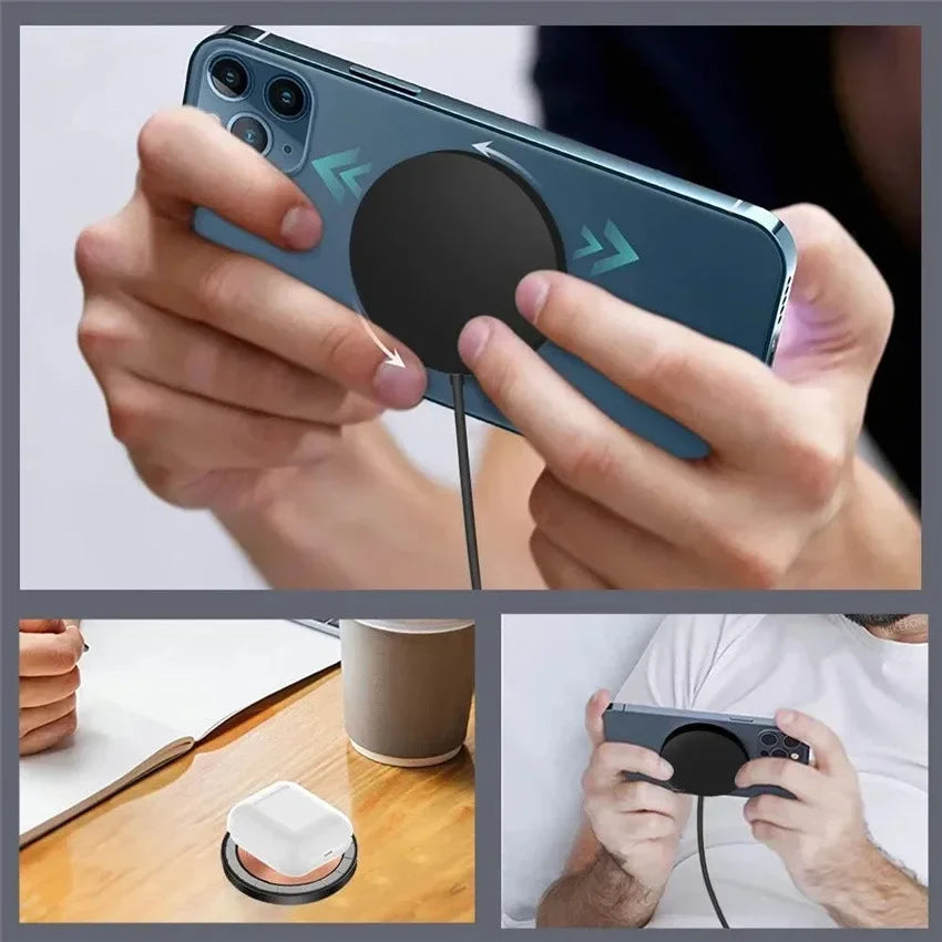 100W Magnetic Wireless Charger Pad — Fast PD Charging for iPhone 15/14/13 Pro Max, AirPods & MacSafe Portable Station