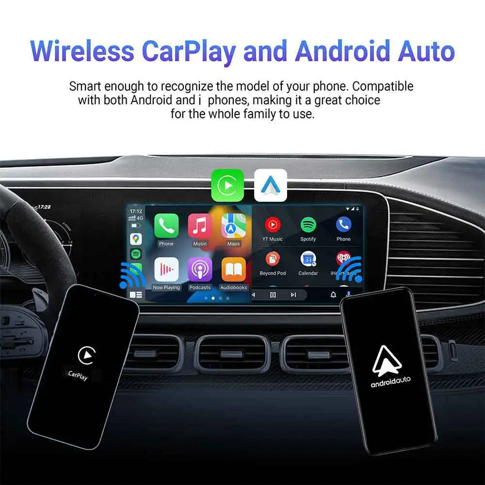 OTTOCAST Play2Video Pro – Wireless CarPlay & Android Auto Adapter for YouTube, Netflix, IPTV Car Accessories for Kia & Toyota
