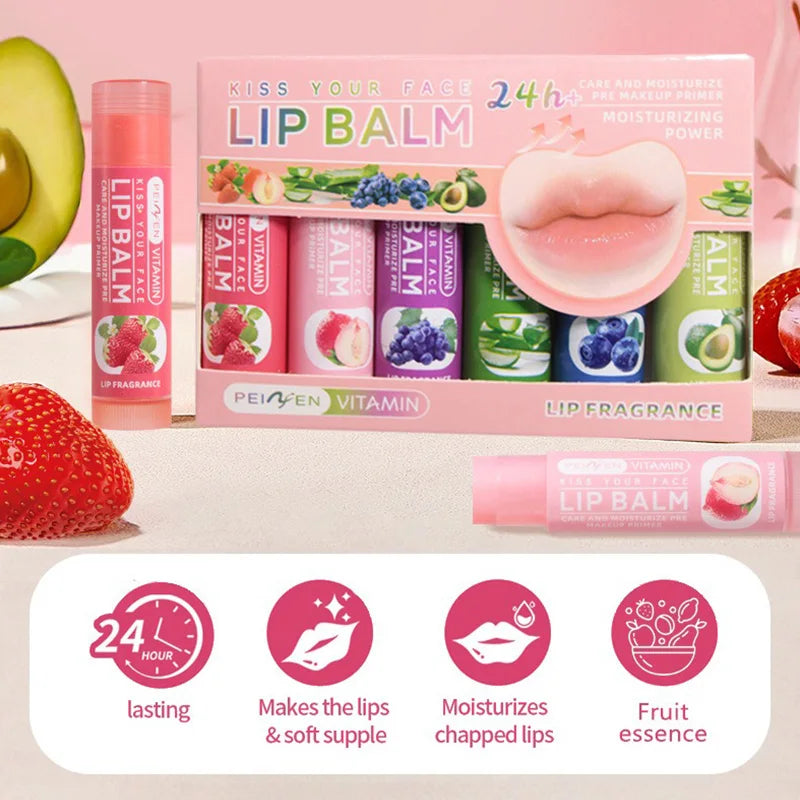 Pennyfun Fruit-Flavored Lip Balm Set – Ultra Hydrating Moisturizing Lip Care, Best-Selling Nourishing Lip Treatment Variety Pack for Soft Lips