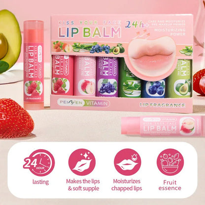 Pennyfun Fruit-Flavored Lip Balm Set – Ultra Hydrating Moisturizing Lip Care, Best-Selling Nourishing Lip Treatment Variety Pack for Soft Lips