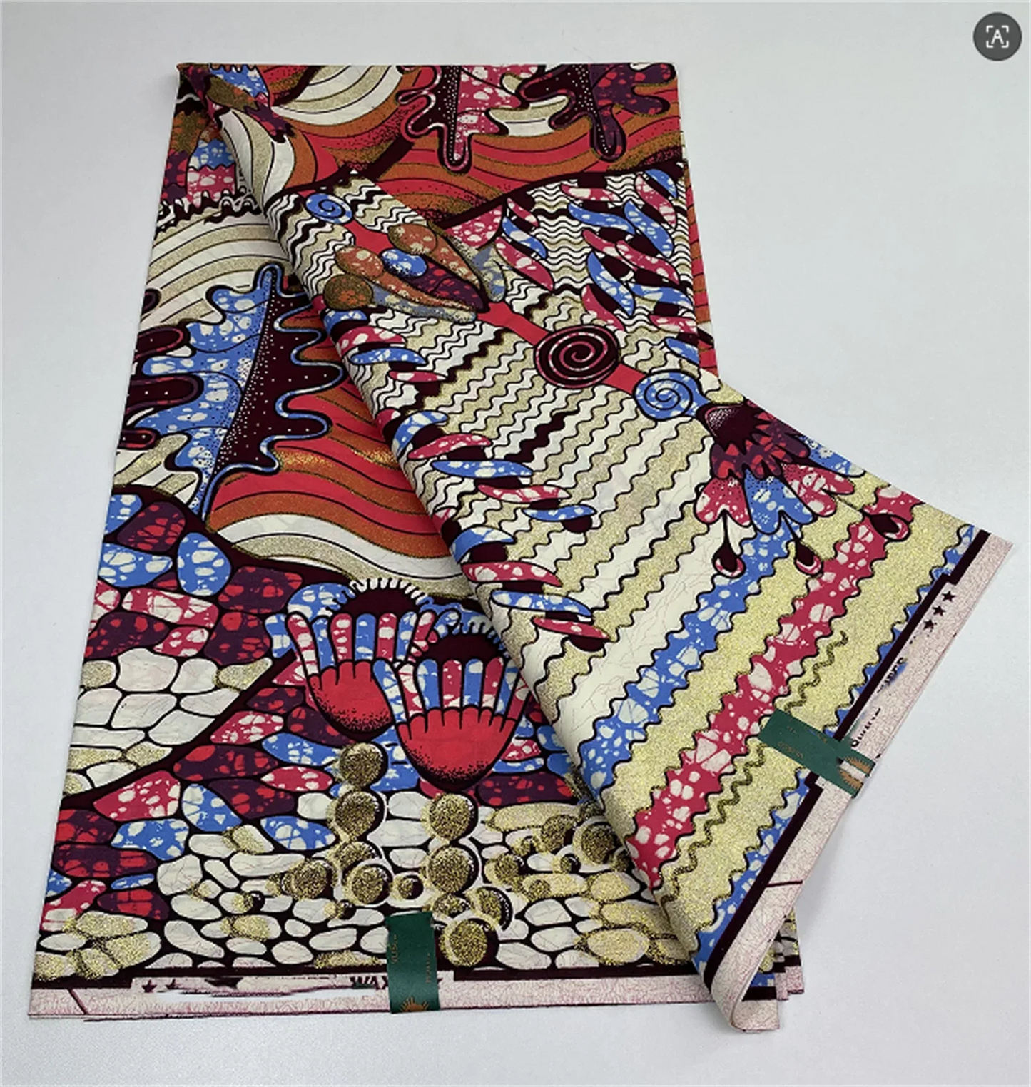 Original African Wax Print Fabric - 6 Yards 100% Cotton Nigerian Ankara Sewing Material