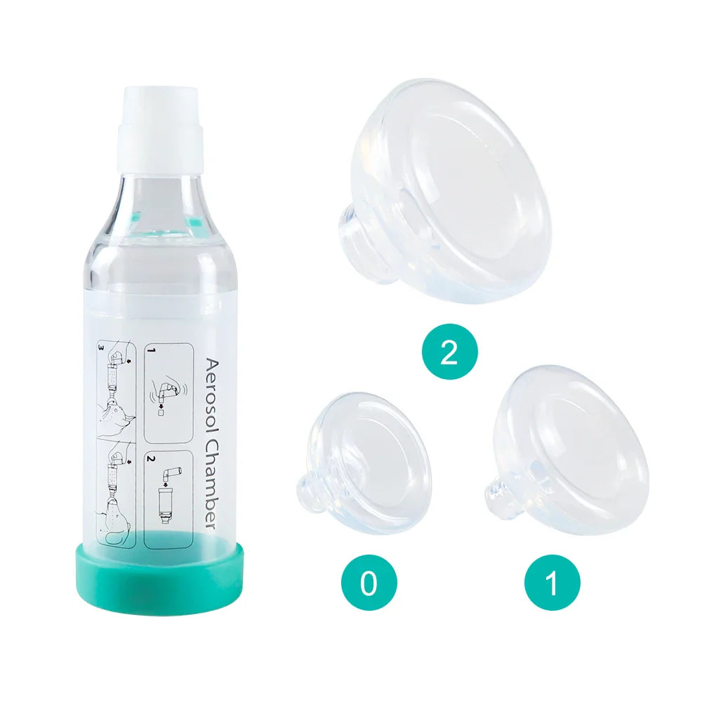 Cat & Dog Aerosol Chamber Inhaler — Portable Pet Spacer with Breathing Indicator Silicone Mask for Veterinary Use
