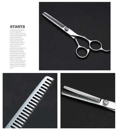 Pet Grooming Scissors Set – Professional Dog Hair Trimming Tools, Bent Scissors & Clippers for Teddy Haircuts