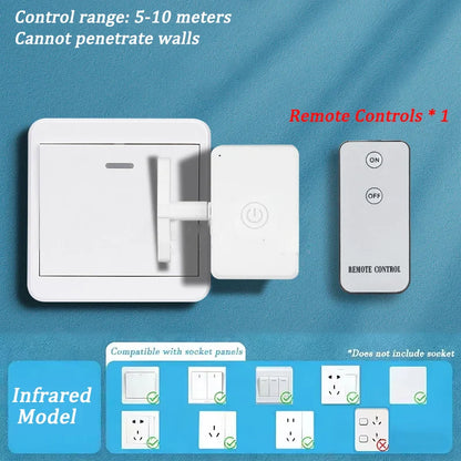 USB Rechargeable Wireless Button Pusher Switch – Smart Remote Control Light Switch Automation Tool