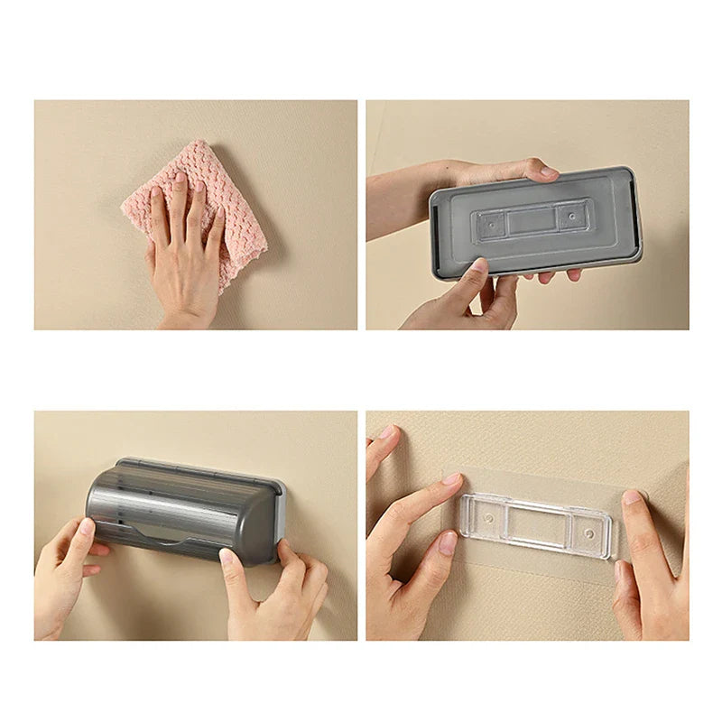 Wall-Mounted Trash Bag Storage Box – Plastic Garbage Bag Dispenser for Kitchen, Bathroom, and Home Organization