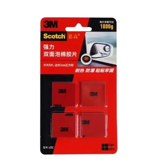 Original 3M Double-Sided Adhesive Tape - 3M Scotch Foam Mounting Waterproof Tape for Car, LED Lights & Office Use