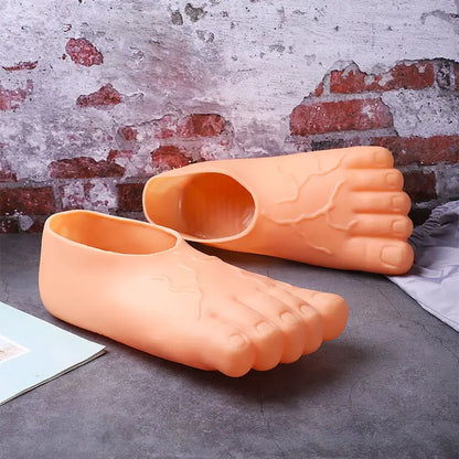 Big Foot Toe Shoes - Funny Unisex Red Five-Finger Novelty Footwear