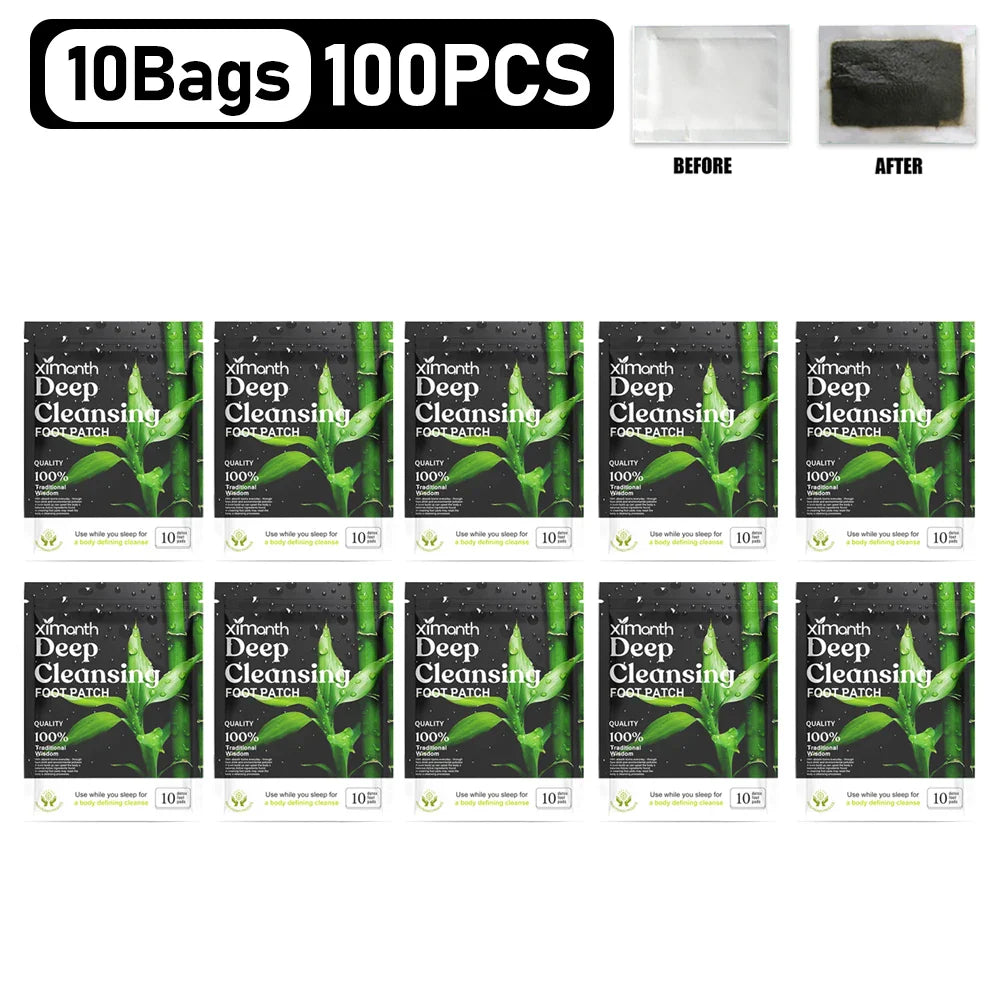 10-200PCS Detox Foot Patches – Herbal Stress Relief & Deep Sleep Aid | Foot Care & Body Detox Stickers