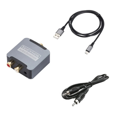 192KHz 24bit S/PDIF Digital to Analog Audio Converter – Optical/Coaxial to RCA & 3.5mm Jack for PS5 Xbox