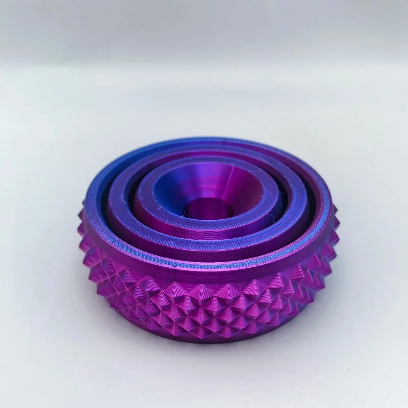 3D Printed Rotating O-Shaped Fidget Ball – Universal Gyroscope Toy for Anxiety Relief & Stress Decompression