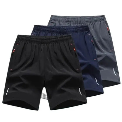 Summer Sports Shorts for Men – Comfortable Elastic Waist, Breathable Short Trousers, Plus Sizes 6XL-8XL