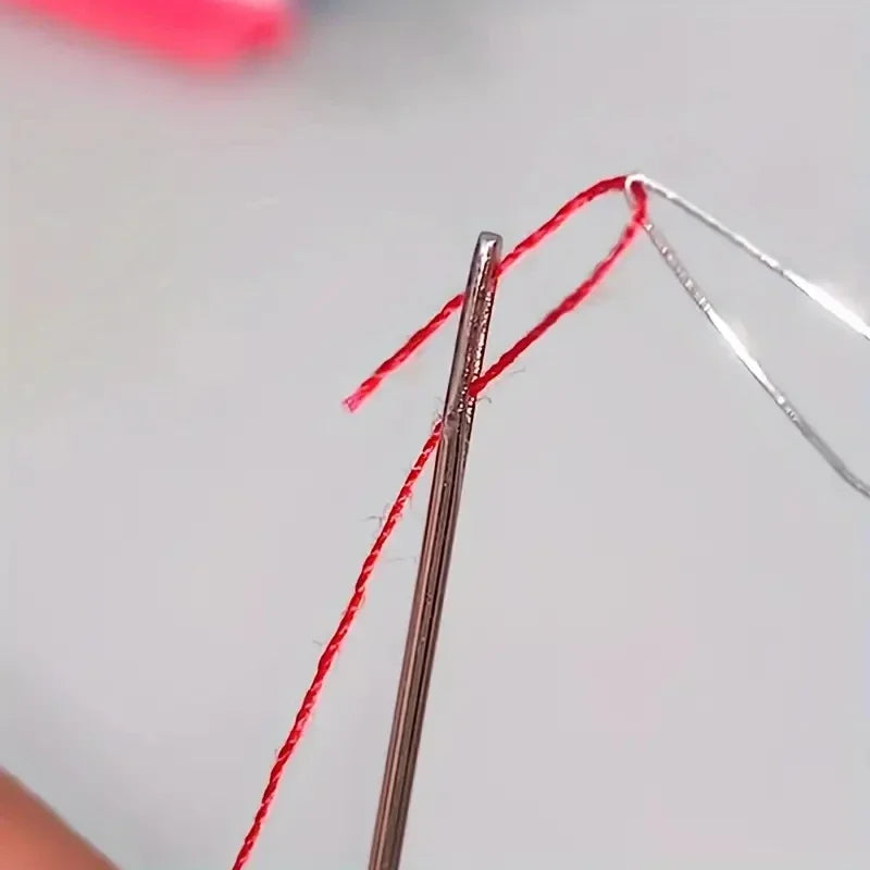 Cylindrical Colorful Needle Threader – DIY Sewing Accessories for Threading Needles, Beading & Sewing Tools