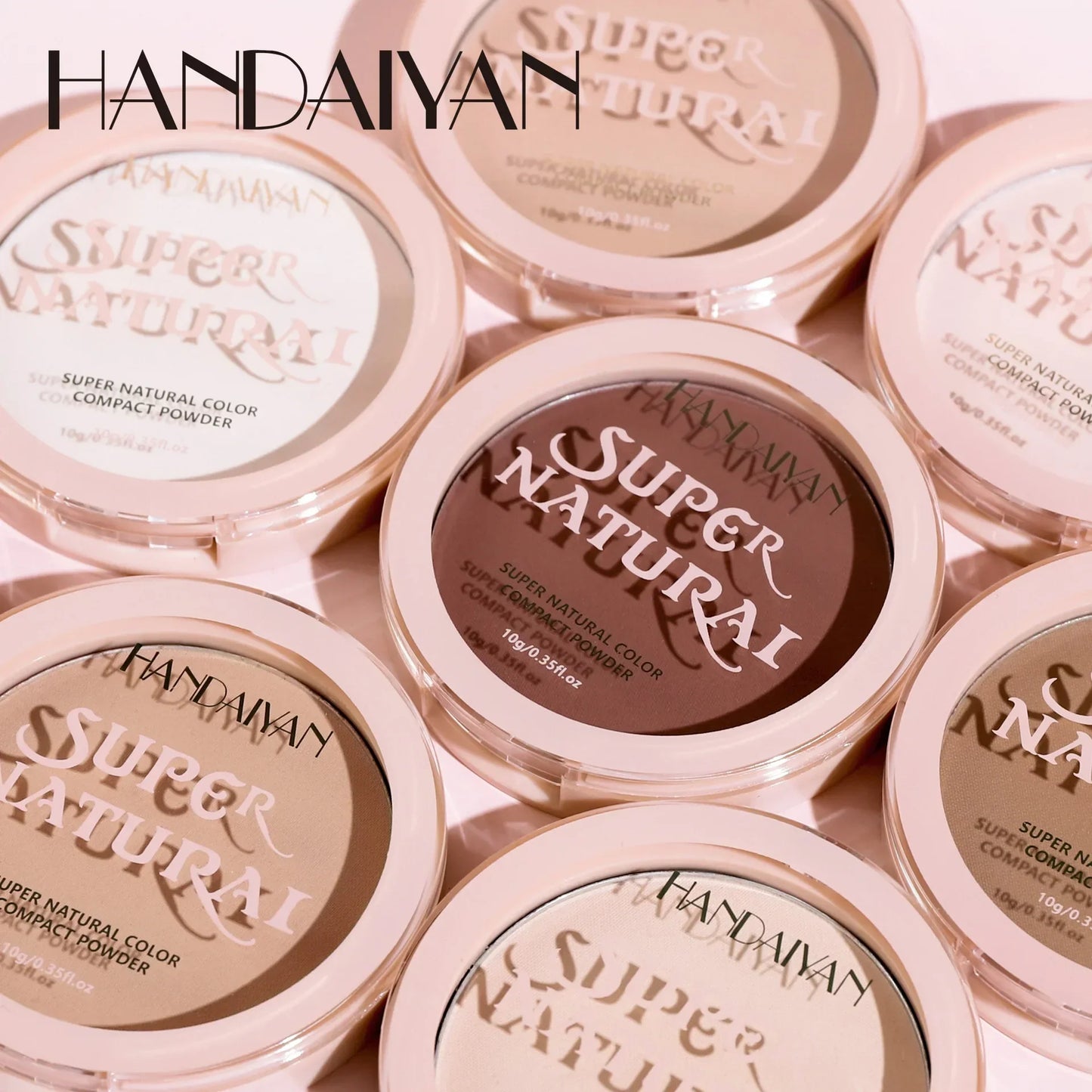 8-Color Matte Pressed Face Powder – 24H Oil Control, Full Coverage Waterproof Setting Foundation