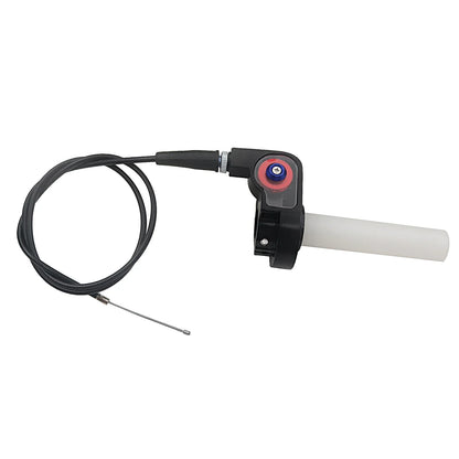 Motorcycle 1/4 Quick Turn Throttle Grip Set – Twist Gas Throttle Handle + 980mm Throttle Cable for Dirt & Pit Bikes, Motocross