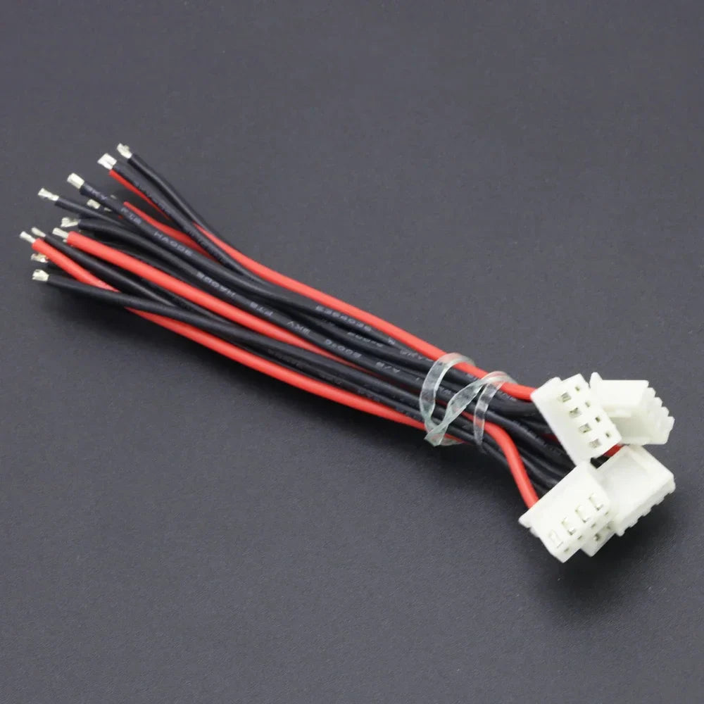 10pcs Lipo Battery Balance Charger Cables – 1S to 8S, IMAX B6 Connector, 30/20/15/10cm Single Head Wire