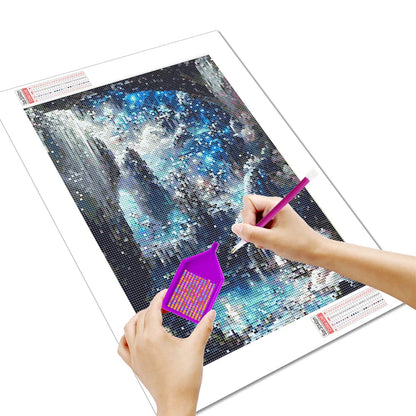 5D Diamond Painting Landscape – Full Round Drill Mosaic Fantasy Artwork, 30x40cm for Interior Decor