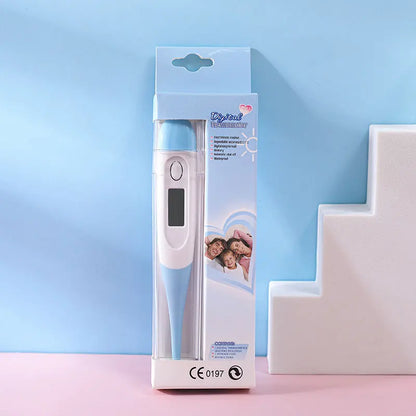 Electronic Digital Thermometer Soft Tip for Home First Aid—Oral & Armpit Temperature Measurement for Babies & Adults