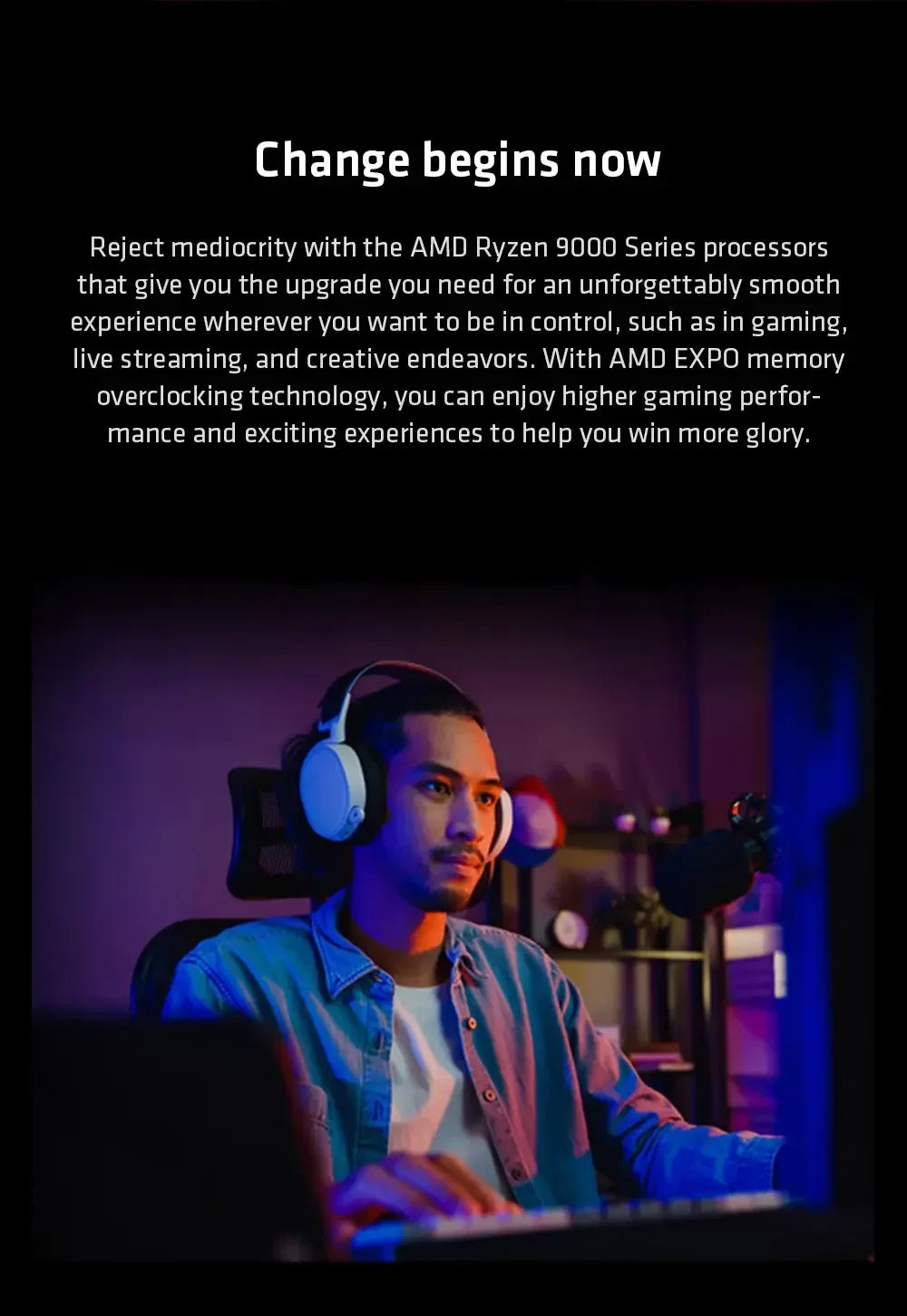 AMD Ryzen 5 9600X Processor - 6-Core, 12-Thread, 5.4GHz, 38MB Game Cache, 4NM, 65W TDP, AM5 Socket, Zen 5 CPU with Integrated Graphics