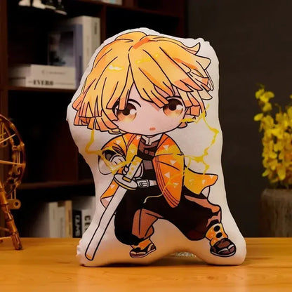 Demon Slayer Kimetsu no Yaiba Plush Cushion – Anime Dakimakura Pillow Tanjiro Nezuko Zenitsu Inosuke Kawaii Doll