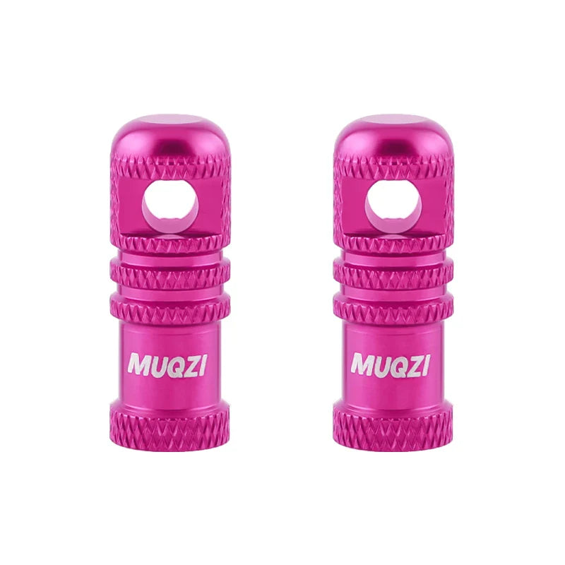 MUQZI 2/4PCS Presta Valve Caps with Core Remover — MTB Tubeless Tire Valve Stem Accessories
