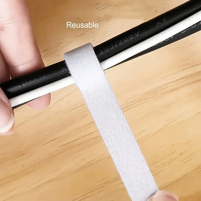 5m Self-Adhesive Reusable Cable Tie Wire Straps Tape - DIY Accessories for Organization and Management