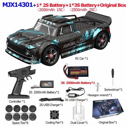 MJX 14301/14302/14303 1/14 RC Car — 55km/h Brushless HYPER GO 2.4G 4WD Off-Road High-Speed Remote Control Car Truck Hobby Toy