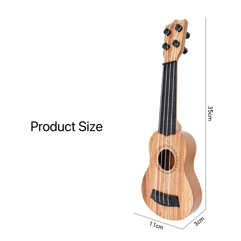 35cm Kids Guitar Toy – Educational Musical Instrument for Beginners, Simulation Ukulele Style Learning Music Toy for Children