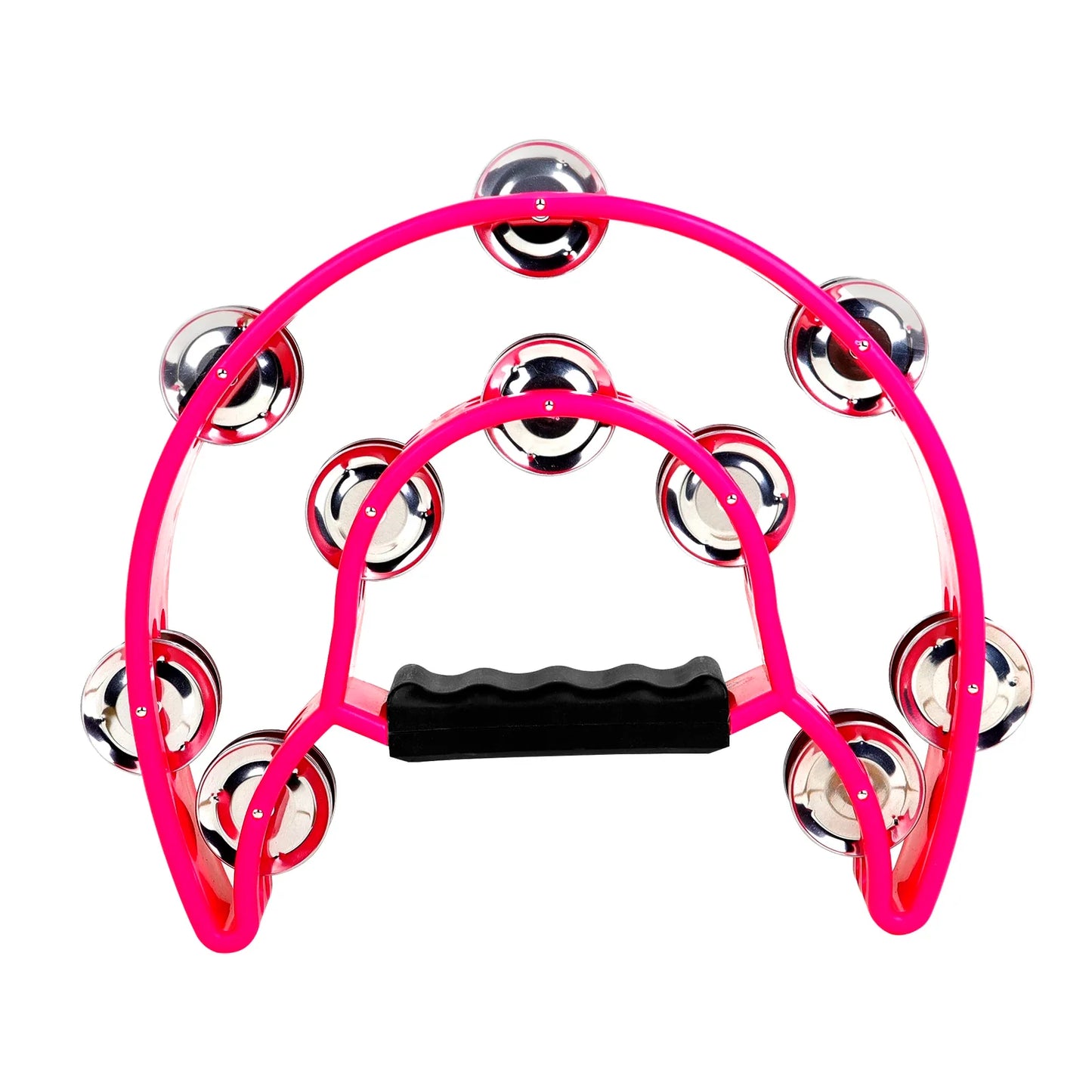 Orff Double Row Tambourine – Hand Rattle Percussion Instrument for Children, Educational Musical Toy & Party Gift