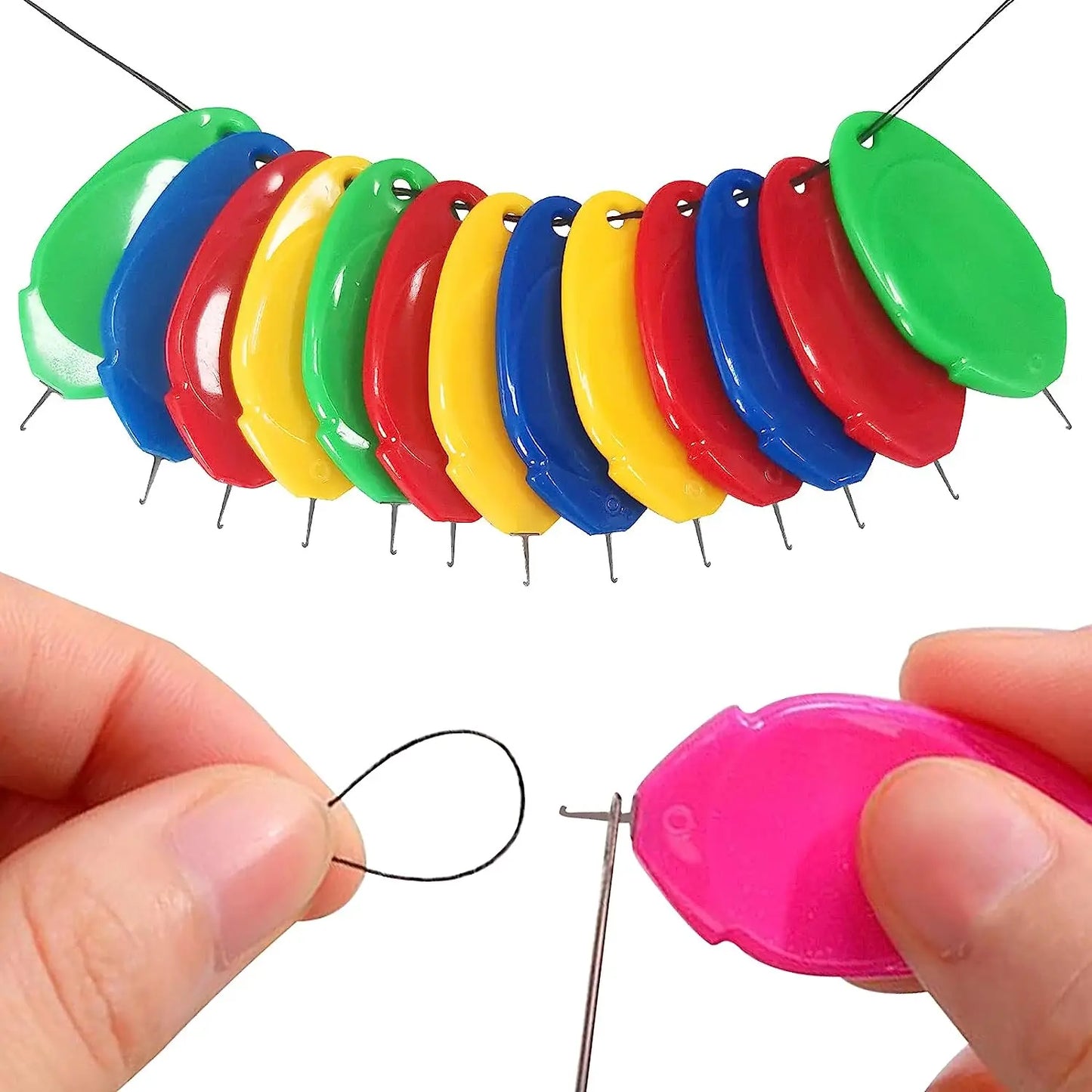 5/10Pcs Automatic Needle Threader – Easy Needlework Accessory for Elderly, DIY Hand & Machine Sewing Tools
