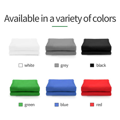 Photography Backdrop Cloth — White, Black, Blue, Green Chroma Key Studio Background