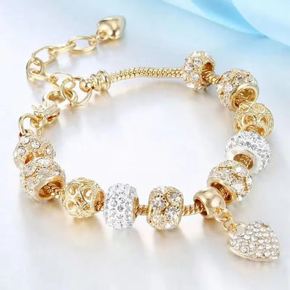 Women's Fashion Beaded Love & Family Bracelet – Multi-Element Jewelry Accessories for Daily Wear, Parties & Holiday Gifts