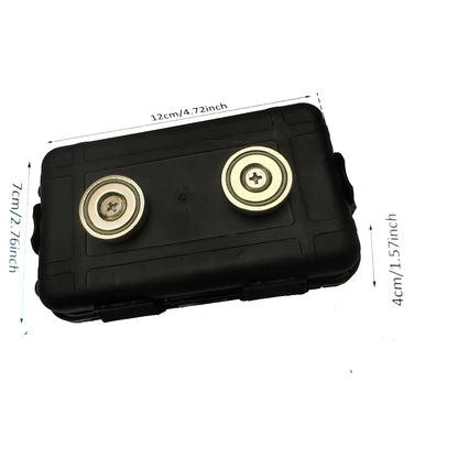 Mini Magnetic Key Box – Waterproof & Rust-Proof Car Key Holder (Multipurpose, Under Car Magnetic Storage)