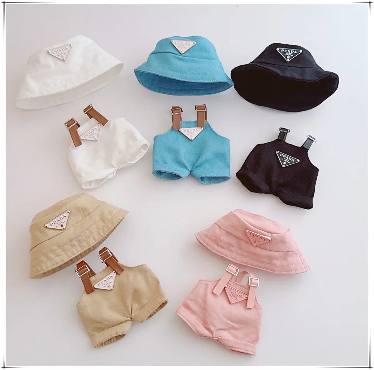 17cm Labubu Mini Doll Outfit Set - Hat, Clothes & Shoes for Labubu II Sitting Party Game Accessories
