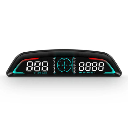 AD G3/B3 OBD2 GPS Head-Up Display – Smart Car HUD with Digital Speedometer, RPM, Water Temp, Clock & Security Alarm