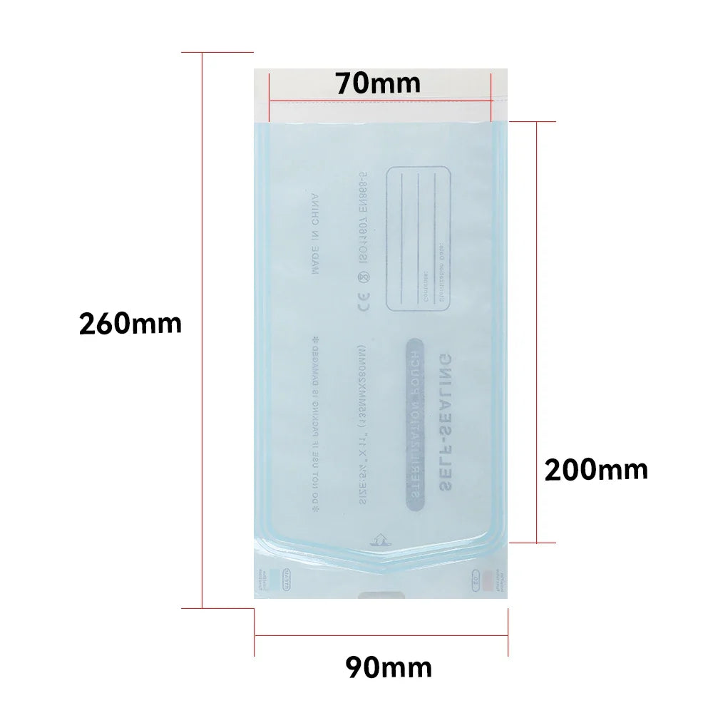 MAMBA Disposable Self-Sealing Sterilization Pouches – 10/20PCS Self-Adhesive Clean Bags for Tattoo Supplies