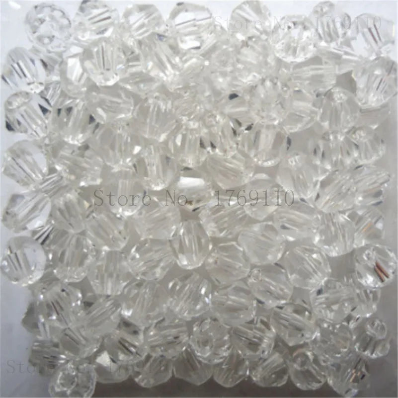 Isywaka 3–8mm Austria Crystal Bicone Glass Beads – Colorful Faceted Loose Spacer Beads for DIY Jewelry Making, Bracelet & Charm Craft Supplies
