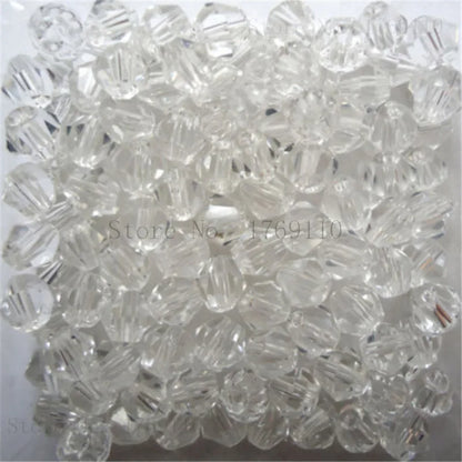 Isywaka 3–8mm Austria Crystal Bicone Glass Beads – Colorful Faceted Loose Spacer Beads for DIY Jewelry Making, Bracelet & Charm Craft Supplies