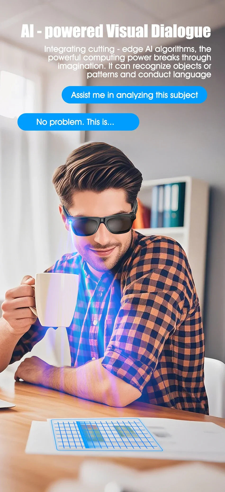Xiaomi AI 8K Smart Glasses — 120MP Camera, Waterproof, Bluetooth Calls & Music, Picture Recognition, ChatGPT, 2025 New
