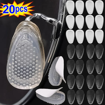 Silicone Glasses Nose Pads – Soft Non-Slip Transparent Air Cushion, Self-Adhesive Eyewear Accessory