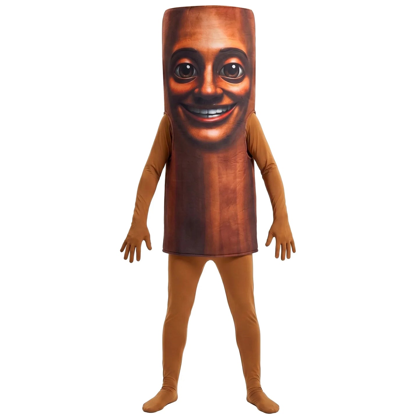 Tung Tung Tung Sahur Costume - 3D Printed Face Sponge Cosplay Outfit for Halloween & Performances