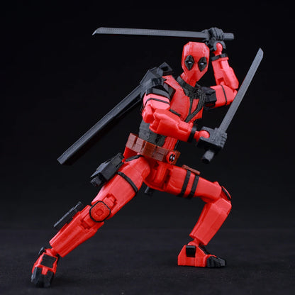9L3D Lucky13 T13 Action Figures — 3D Printed Deadpool, Wolverine, Batman, Spider-Man & Venom Anime Model Toys, Collectible Gift