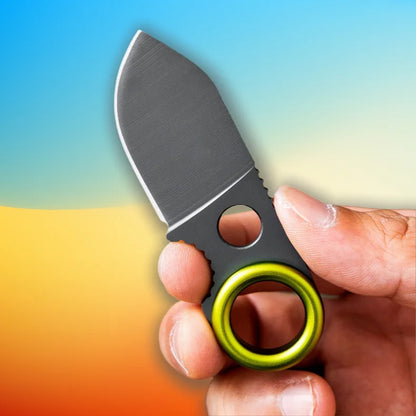 Portable Pocket Knife – EDC Camping Multi-Tool, Fixed Blade Mini Fruit Knife (No Carabiner)