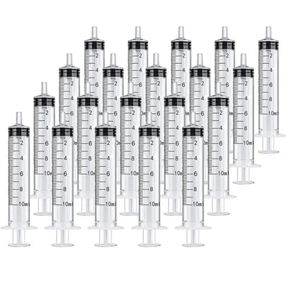 2-20pcs Plastic Reusable Syringes 1ml-10ml – Measuring Tool for Hydroponics & Kitchen Use