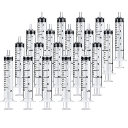 2-20pcs Plastic Reusable Syringes 1ml-10ml – Measuring Tool for Hydroponics & Kitchen Use