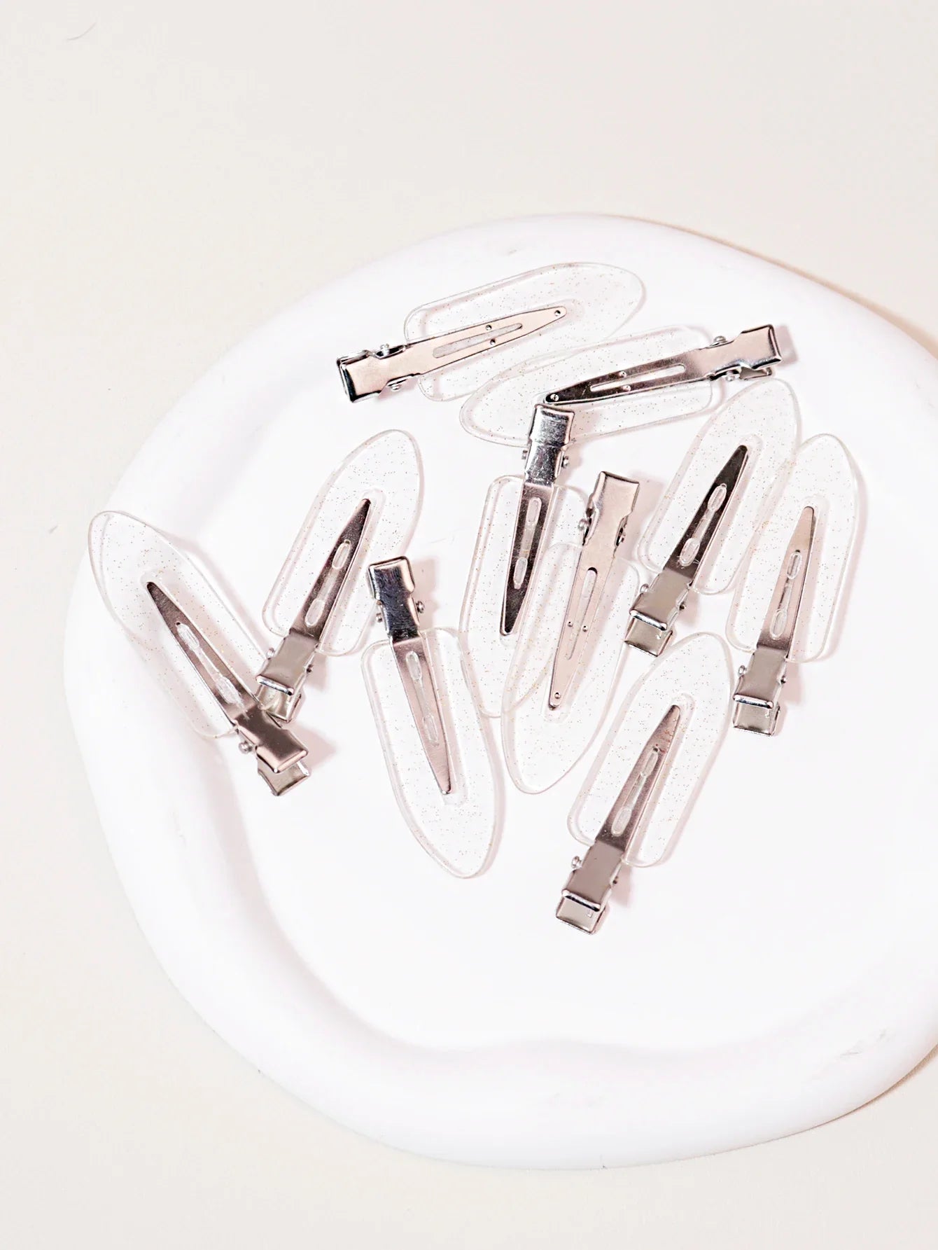 Seamless Transparent Hair Clips - 10-Piece Styling Clips for Wigs & Hair