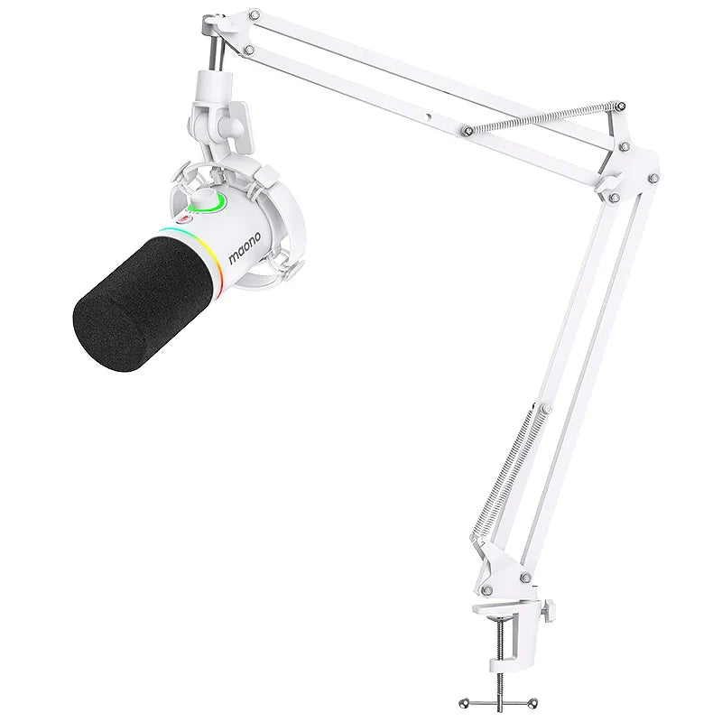 Maono PD200X XLR/USB Dynamic Microphone – Metal Gaming & Streaming Mic with Tap-to-Mute and Gain Control