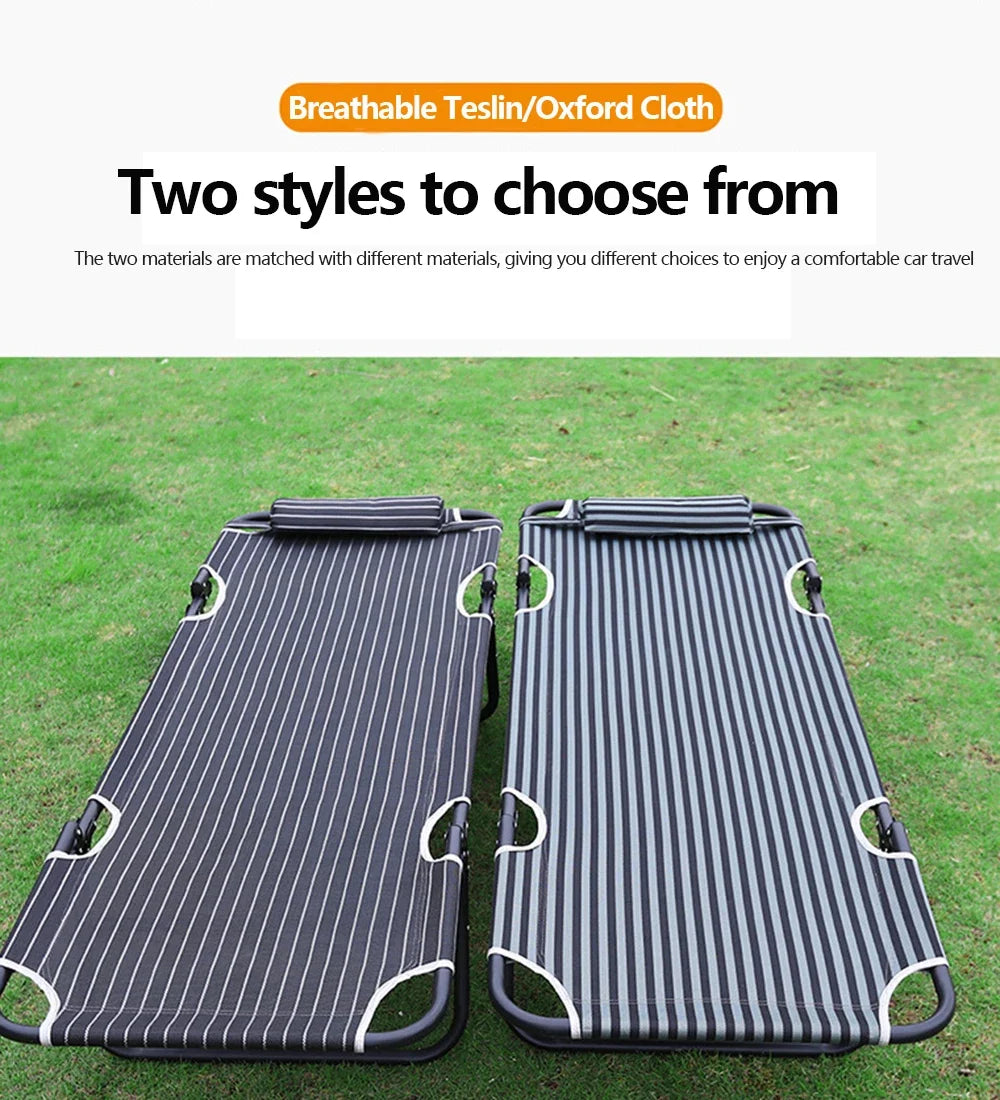 General Motors Portable Folding Bed: Co-pilot Sleep Bed for Car Modification - Ideal for Camping, Travel, Rear Seat Comfort, and Car Accessories!