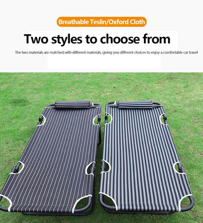 General Motors Portable Folding Bed: Co-pilot Sleep Bed for Car Modification - Ideal for Camping, Travel, Rear Seat Comfort, and Car Accessories!
