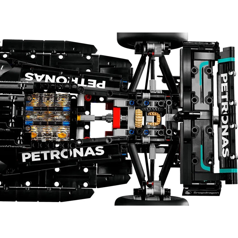 F1 W14 E Technical Performance Building Blocks – 1642PCS Super Race Car Model, Compatible with 42171, 1:8 Scale Toy for Boys Gift